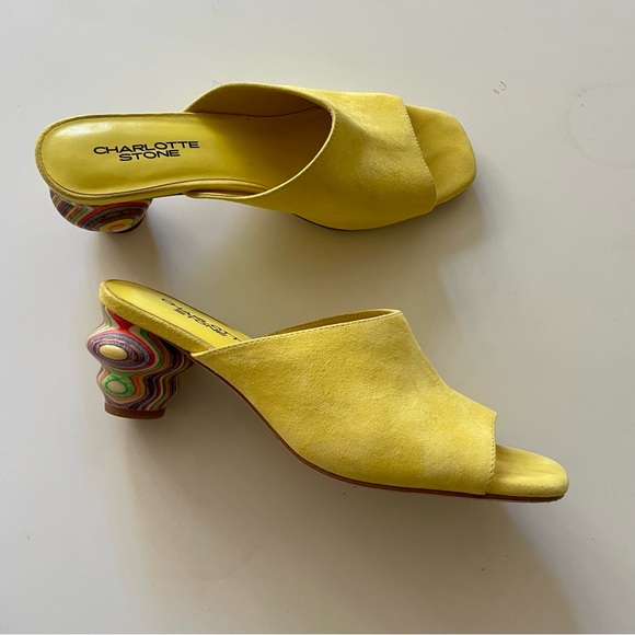 Charlotte Stone Shoes - Charlotte Stone Durham wooden low heel shoes